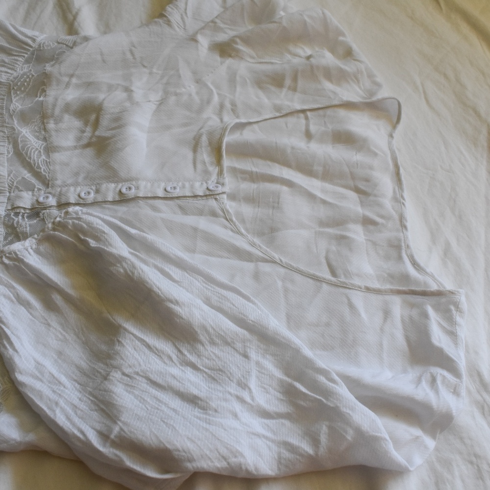 White Peasant Top - Picture 3 of 4